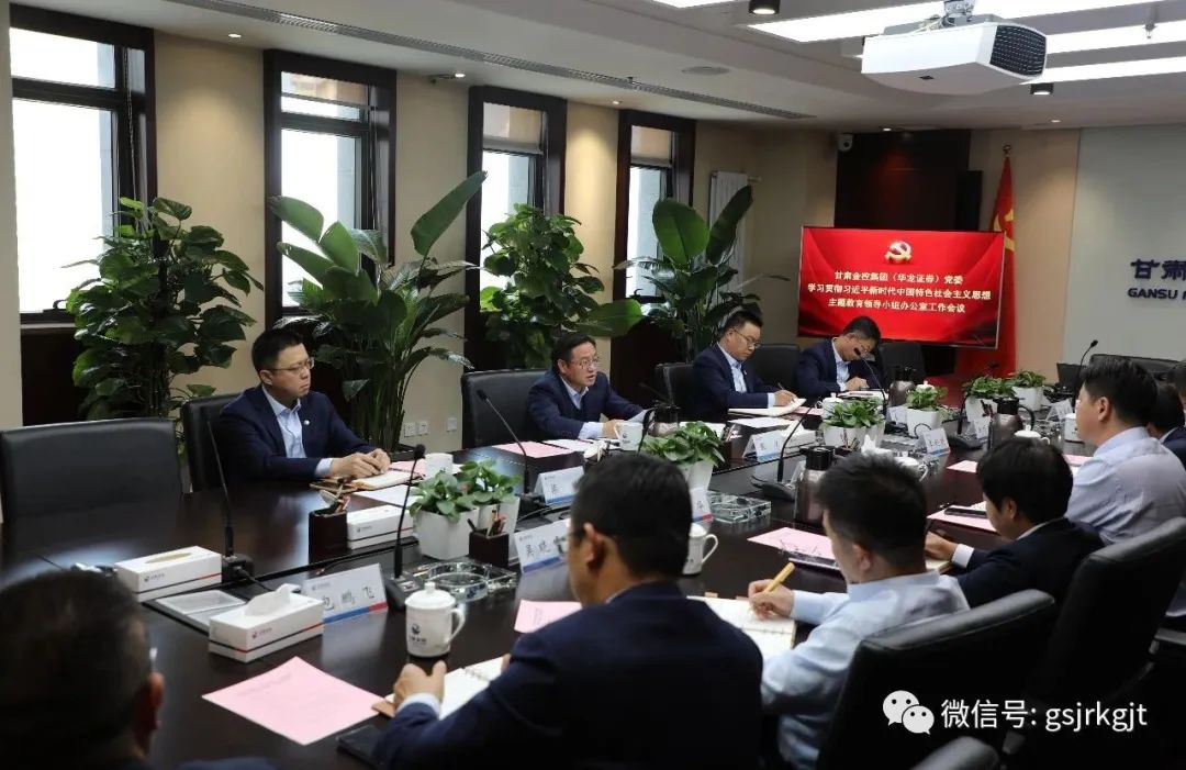 多宝网页版（华龙证券）党委主题教育领导小组办公室召开第二次工作会议
